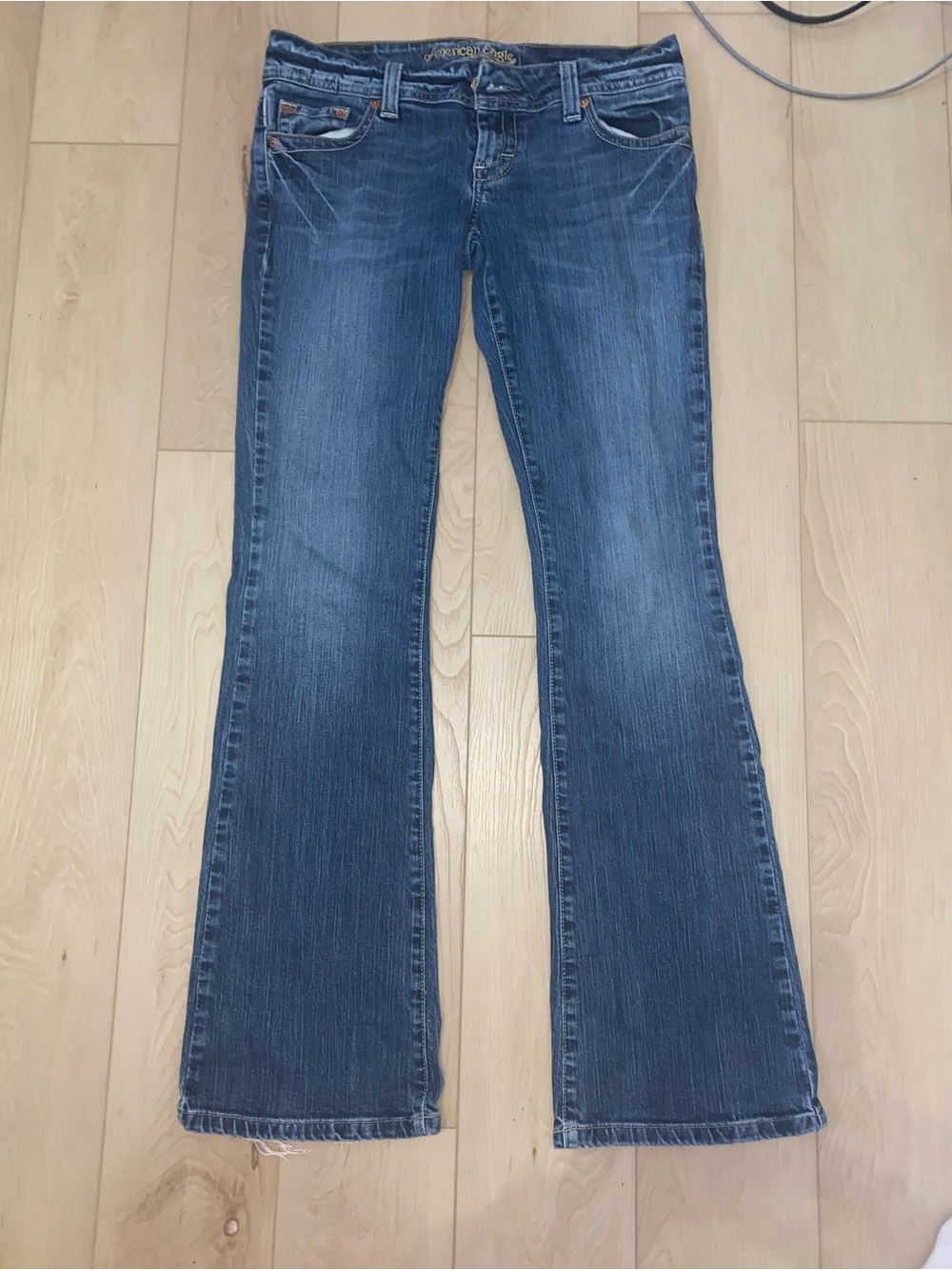 American Eagle vintage low rise flair jeans